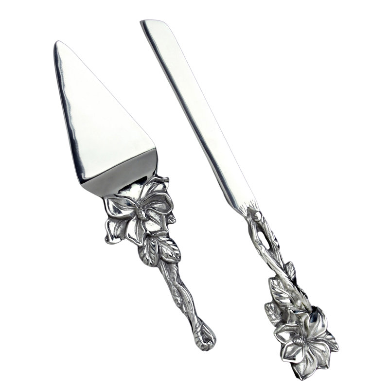 Magnolia Stainless Steel Cake Serving Set