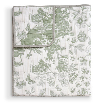 Toile Patch Jacquard Reversible Throw