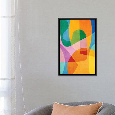 «Vibrant Colors Contemporary Contemporary», reproduction d'art sur toile encadrée