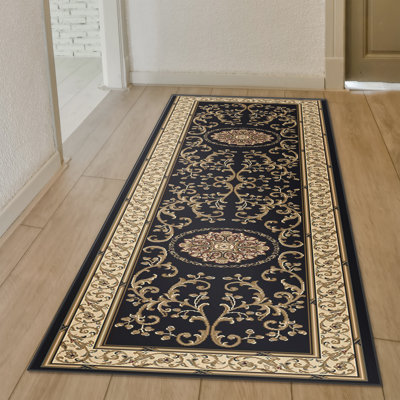 Tapis oriental noir Jordan