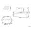 Garden Corner Sofa with Table 4 Seater CACCAMO Beige-1139751177