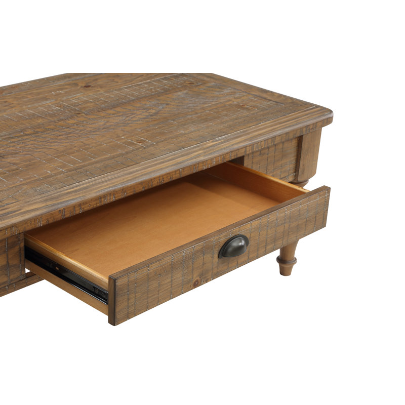 Caspar Single Coffee Table, Brown