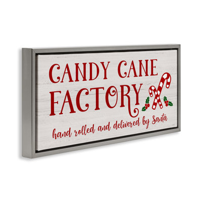 Art mural sur toile «Candy Cane Factory» par Natalie Carpentieri