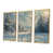 Toile avec cadre flottant or