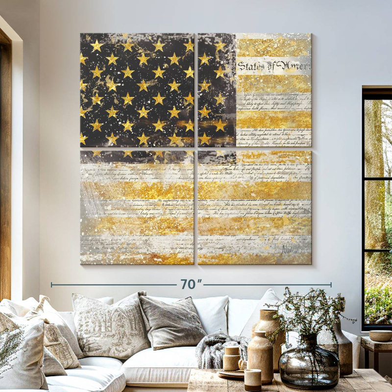 Borges Americana Flag, 57" H x 57" W