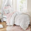 4 Pieces Twin/Twin XL Comforter Set,White