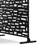 Metal Privacy Screen With Block Pattern