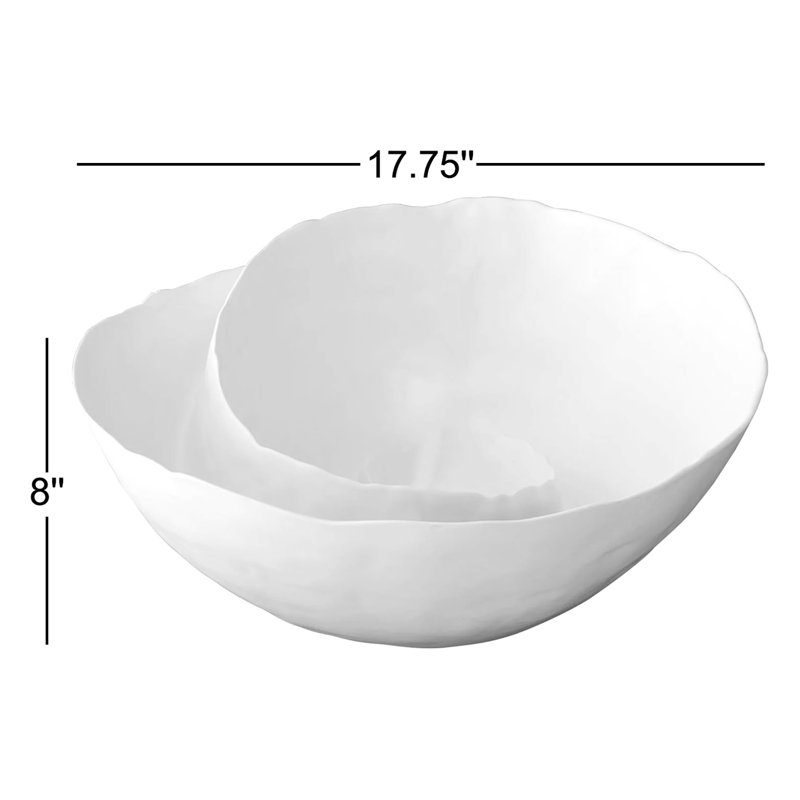 Spiral Bowl-Matte White