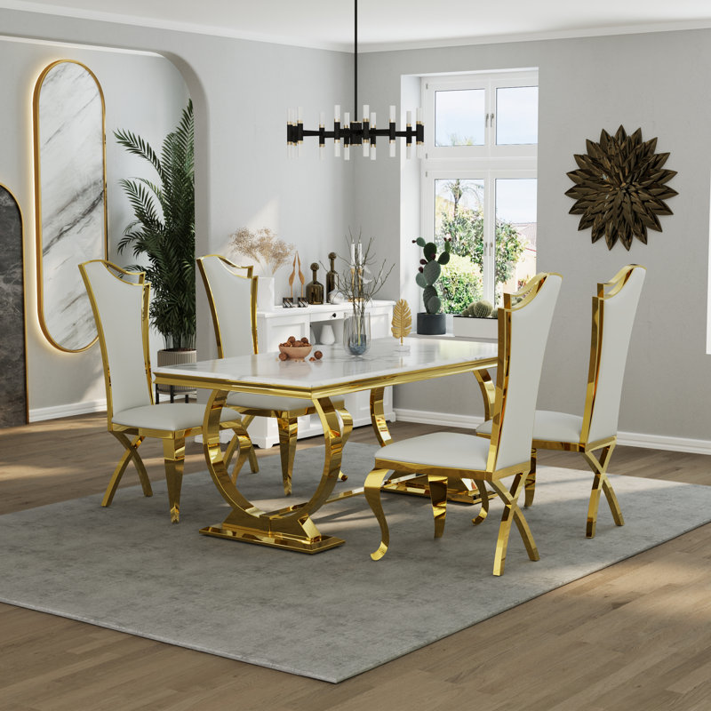 Chaise parsons rembourrée Krisna, 4