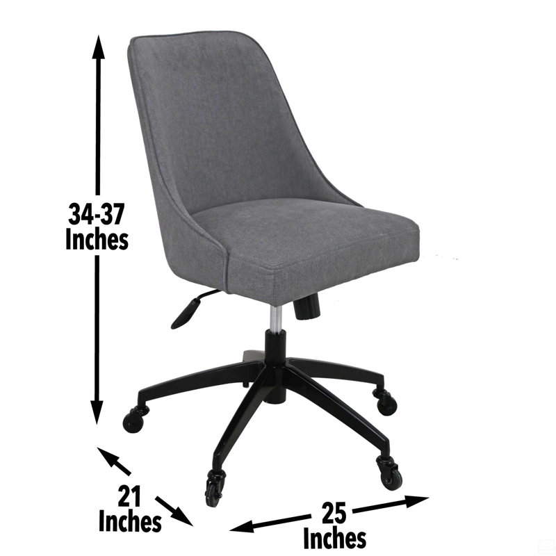 Chaise de bureau pivotante rembourrée