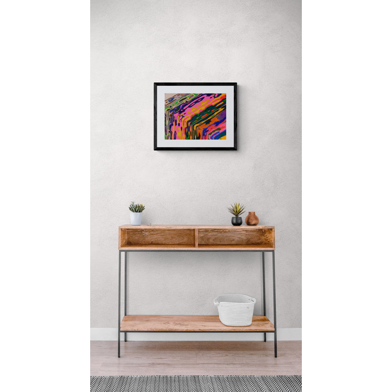 Tilted Swirl 02 Print by Gabriel Boyajian, Black Framed Paper, 17.2" H x 21.2" W 