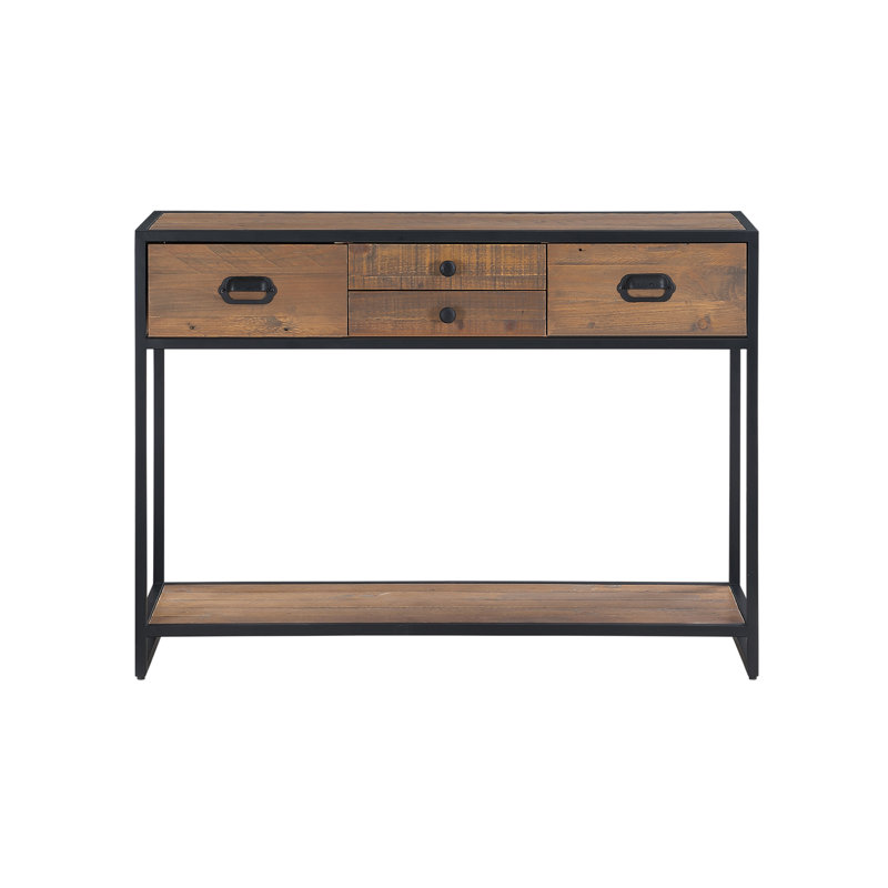 Ooki Solid Wood Top Console Table, 79 H x 110 W x 35 D cm