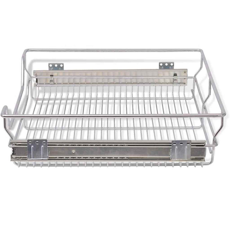 Rangement coulissant pour armoire vidaXL, H 5,1 po x l 23,6 po x P 18,1 po