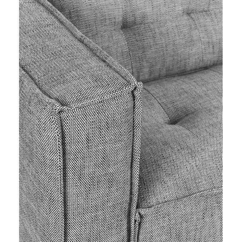 Element 2Pc Sectional W/RAF Chaise, Gray Polyester Blend
