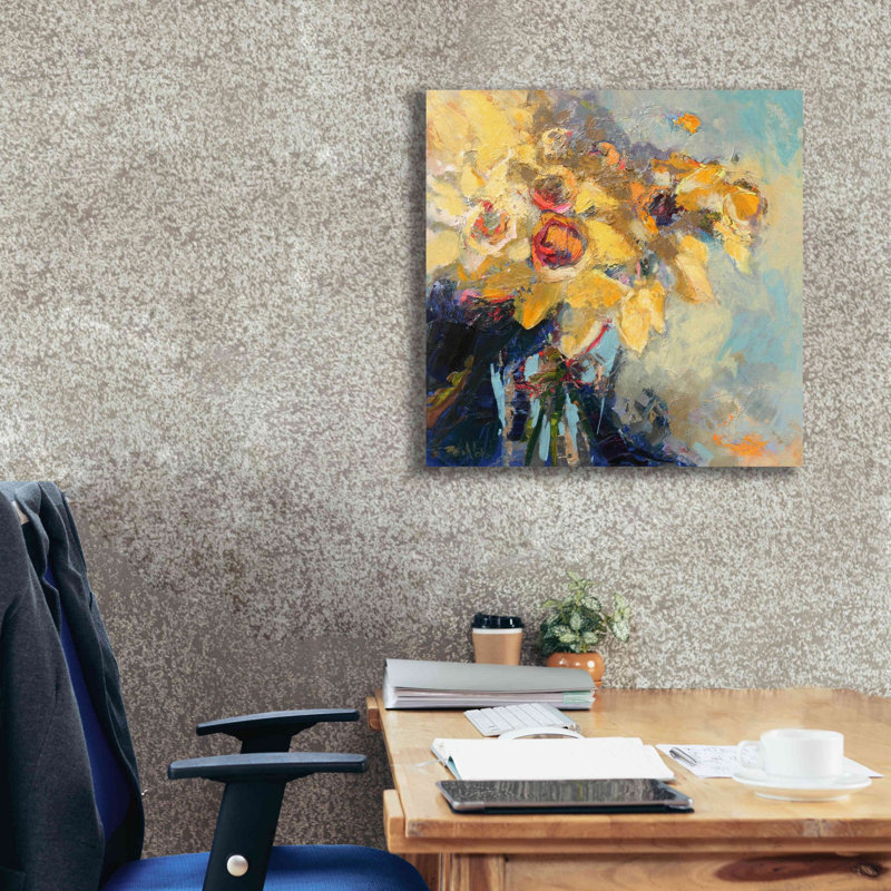 'Daffy Do' by Beth Forst, Giclee Canvas Wall Art, 26" H x 26" W x 1.5" D