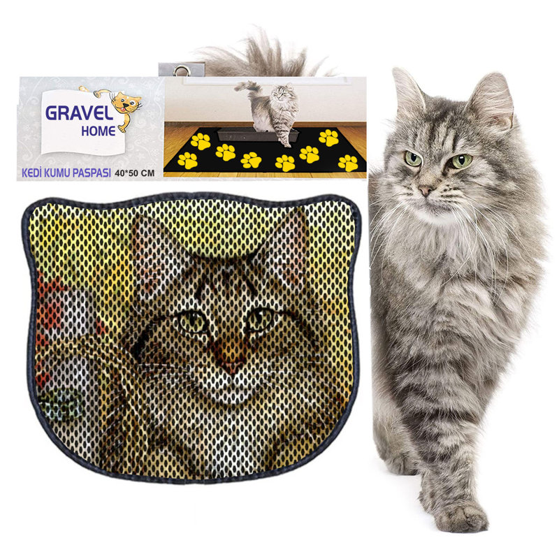 Durable Cat Litter Mat, 15.7 x 19.7 inches | 50% PVC / 50% Polyester, Machine Washable & Vacuum Friendly | Perfect for Easy Cleanup, Non-Slip Design to Keep Your Home Clean & Fresh, Ideal for Pet Owners