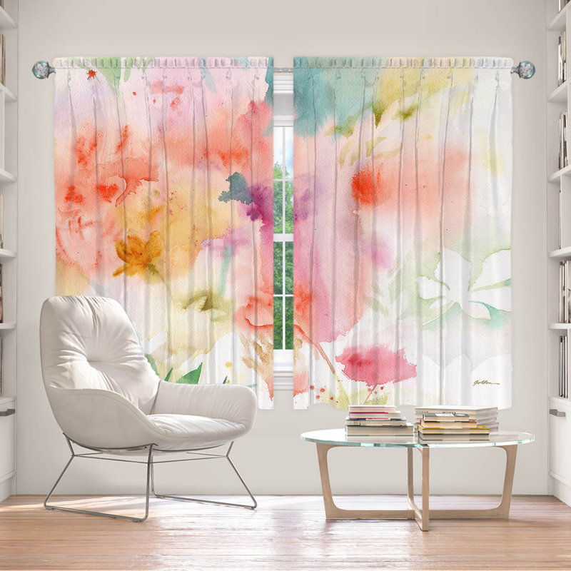 Paire de rideaux obscurcissant en polyester Evera, L 112 po x L 78 po