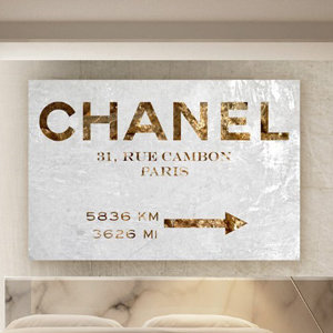 " Fashion And Glam Couture Road Sign " Painting Print