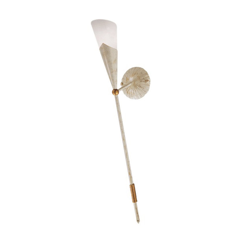 Kissinger 1-Light Dimmable Wallchiere, Off-white and gold