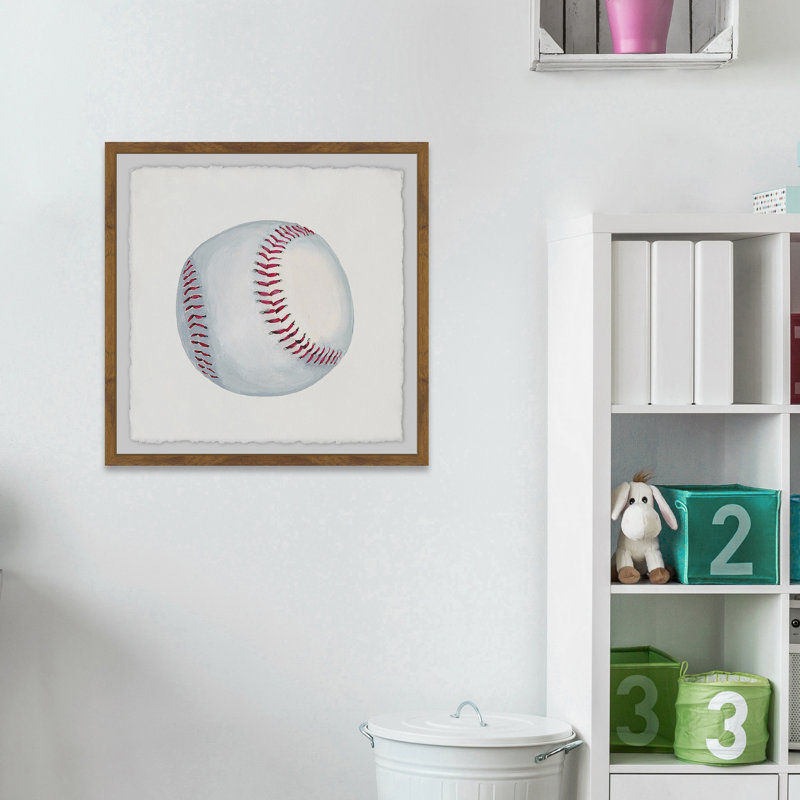 «Shel Play Baseball», reproduction encadrée Shelbina, H 12 po x l 12 po x P 1,5 po