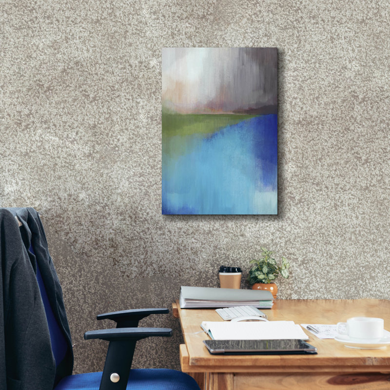  «Peaks Bay 2» par Brittany Evans, art mural sur toile, 18 po x 26 po
