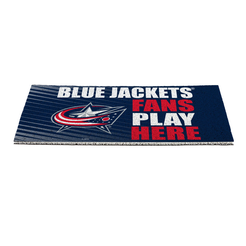 Tapis en PVC 28 po x 16 po Columbus Blue Jackets