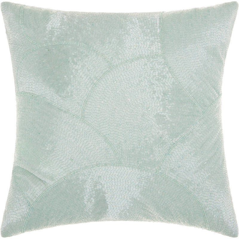  100% Cotton Throw Pillow, Celadon