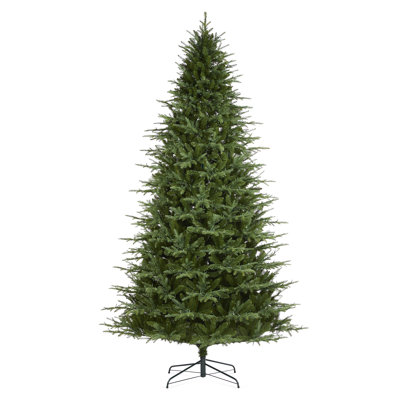 Leilonie Pre-Lit Green Full Fir Artificial Christmas Tree with Lights