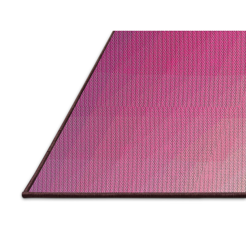 Tapis de zone rose foncé à motifs, Rectangle 5 pi x 8 pi