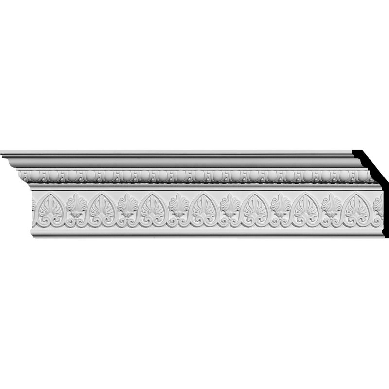 Kirke 94.5" White Polyurethane Crown Moulding