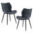 Upholstered Dining Chairs Faux Leather Side Chair with Metal Frame-266236650