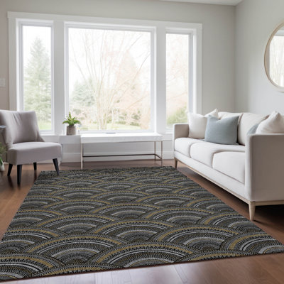 Chayden Washable Geometric Indoor / Outdoor Rug