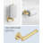 Radius 4-Piece Bathroom Hardware Set in Brushed Gold-126538044