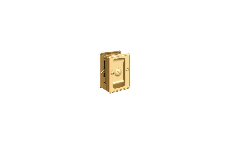Pocket Door Hardware, PVD Polished Brass