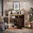 3-Piece Modular Sideboard Buffet Set - C+2B - Camel-201433990