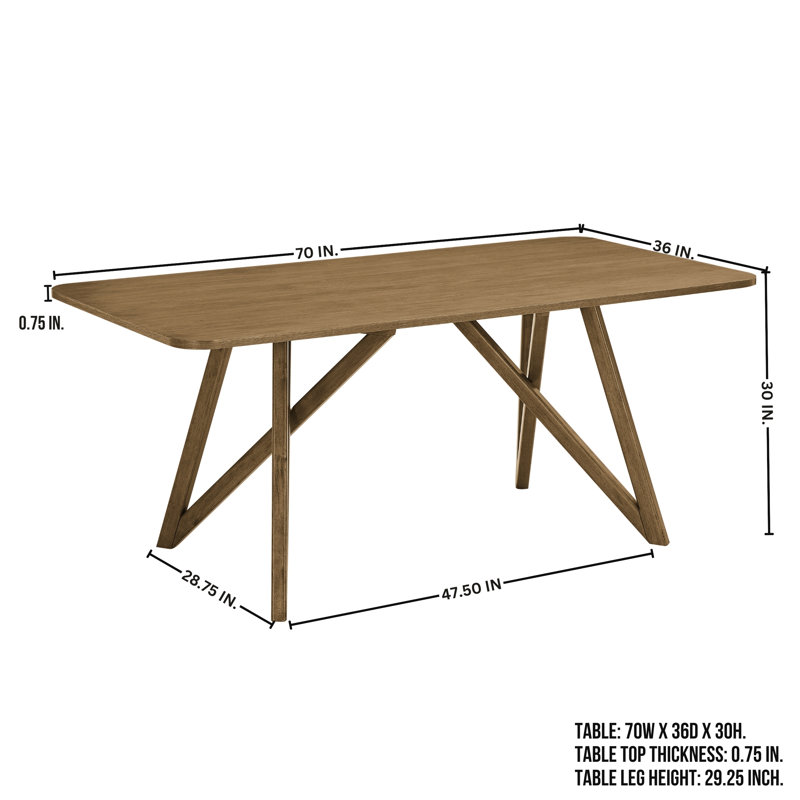  Table de salle à manger Axler, Chêne clair