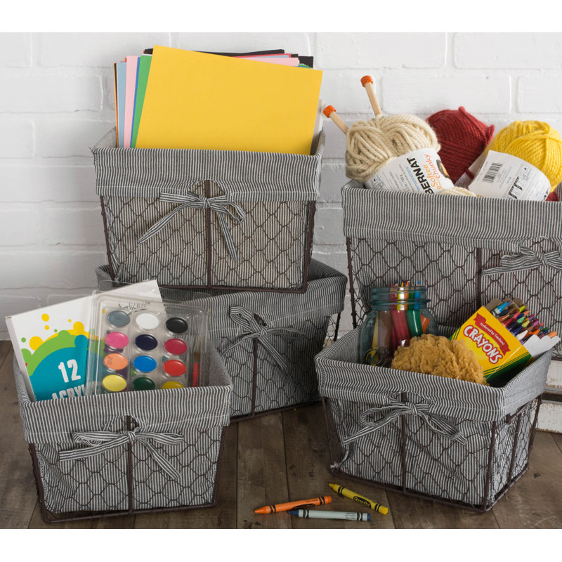 Gracie Oaks Colgate Fabric Basket