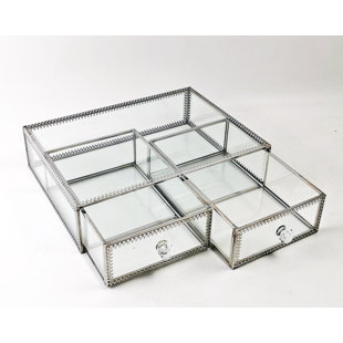 Glass Makeup Organizer