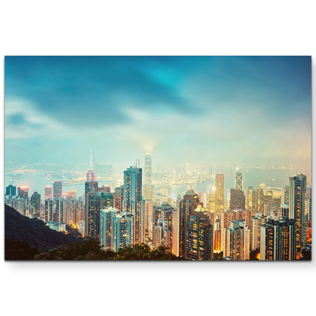 Leinwandbild Skyline Hong Kong