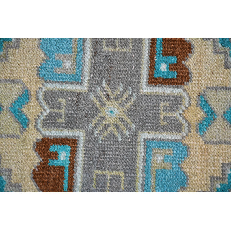Tapis d'entrée en laine Anatolian Oushak