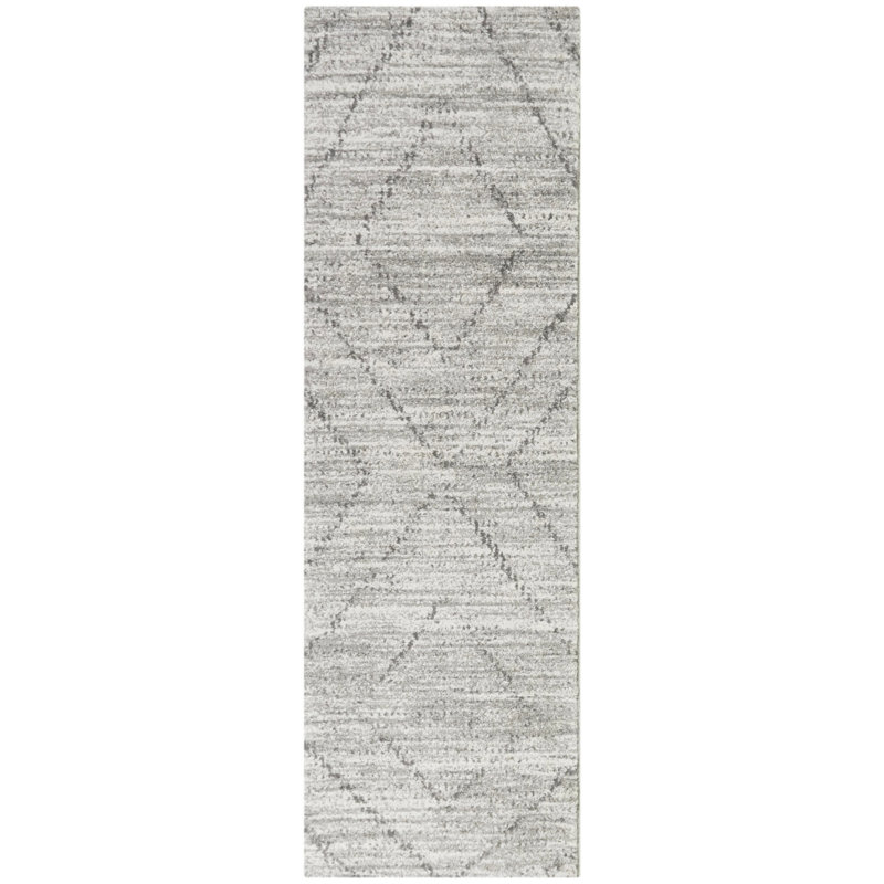 Tapis gris Beveridge, Tapis de couloir 2 pi 2 po x 7 pi