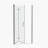 3/8"Adjustment,Universal Shower Door, With 1/4" Tempered Glass 32*72-123404462