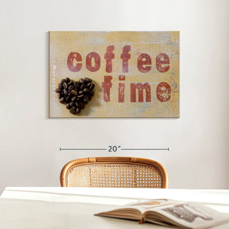 Typographie Tergel Coffee Time, H 16 po x l 24 po