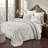 Rylee 100% Cotton Premium Chenille Bedspread Set Soft & Breathable Floral Design Machine Washable, Luxurious All Season Comfort Bedding Set-78621350-78621354