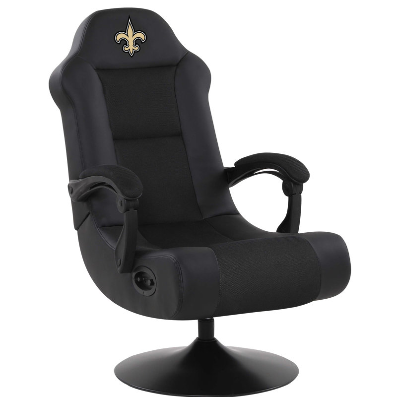 Fan Life Game Chair, New Orleans Saints - Black