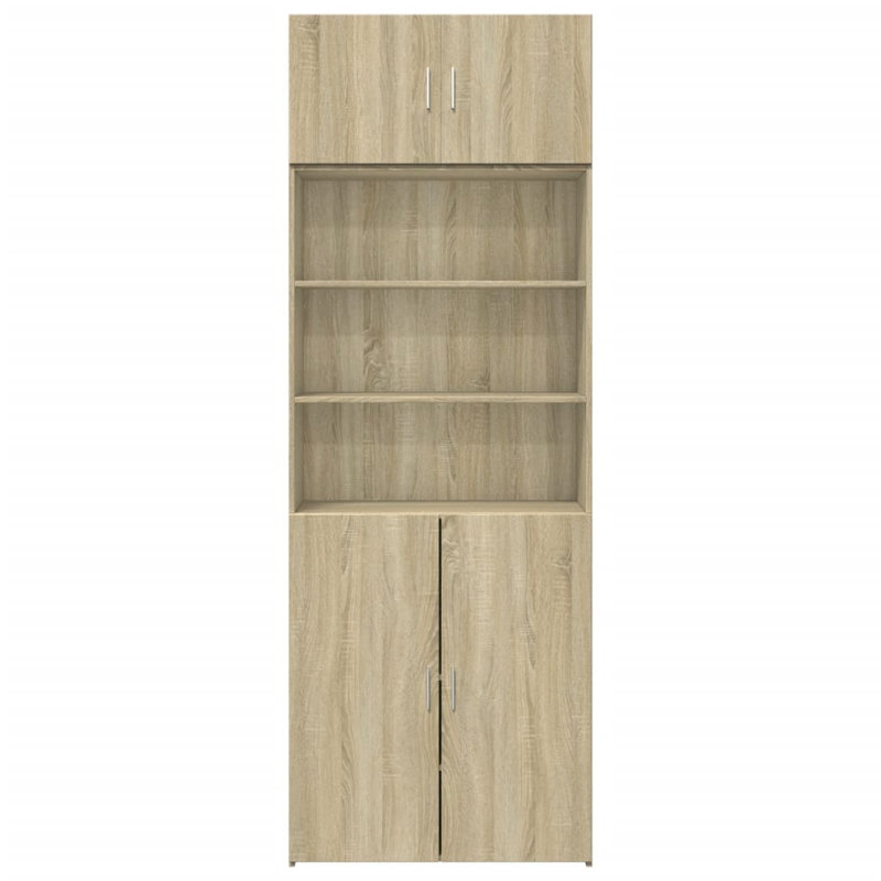 Avalin 225 cm H x 80 cm W Standard Bookcase, Sonoma Oak