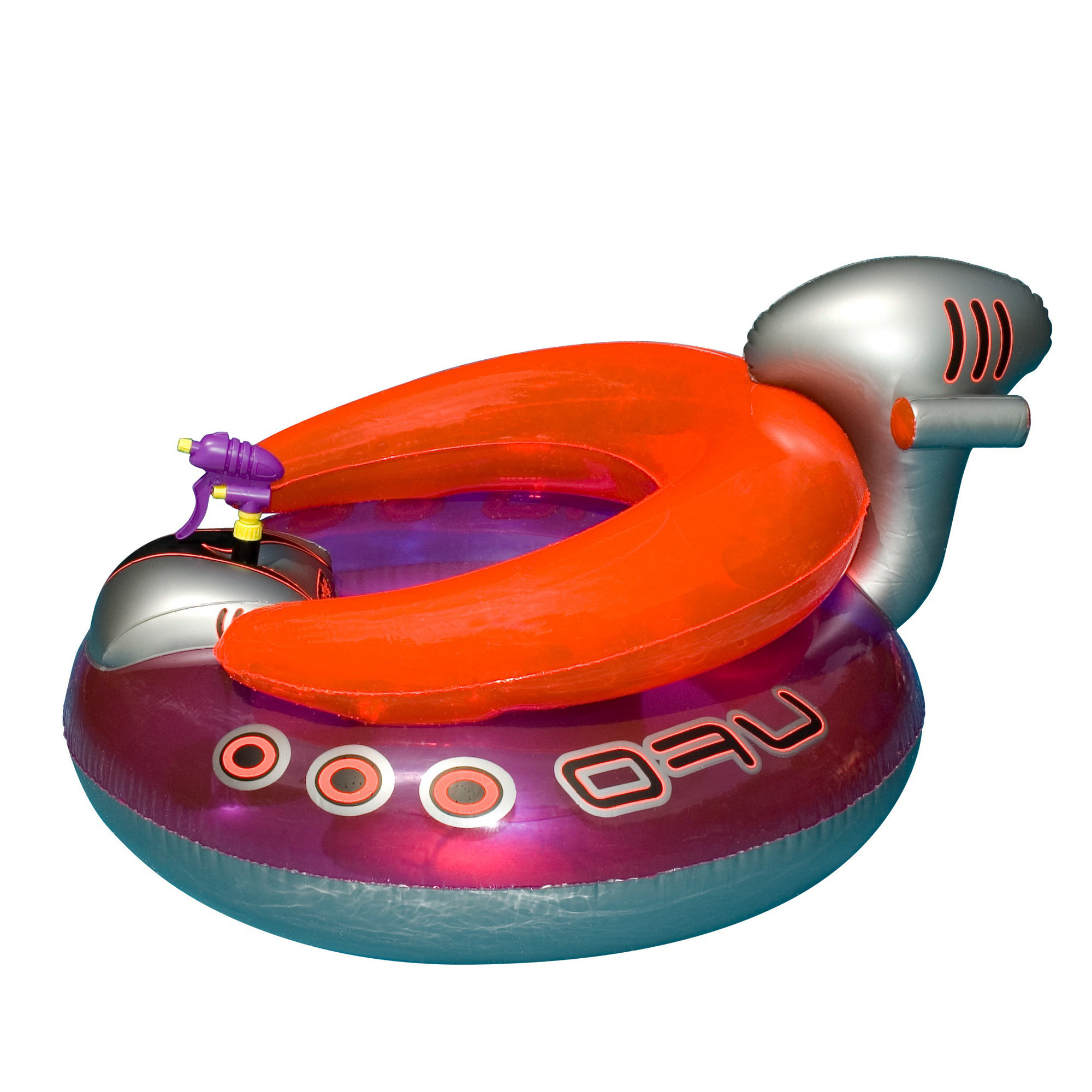 Pool Central 45" Water Sports Inflatable UFO Squirter Spaceship Ride-On ...