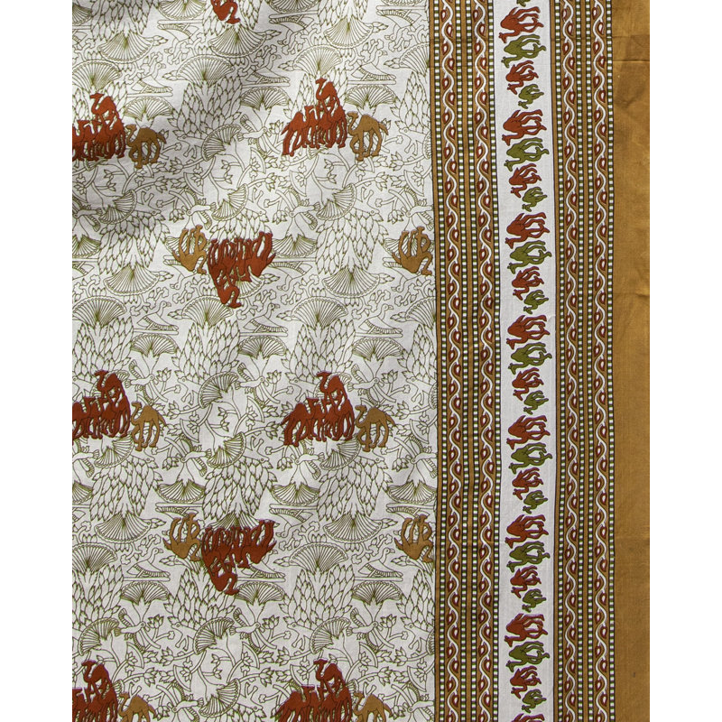 Tapisserie en coton powerloom, H 106 po x l 72 po, Brun