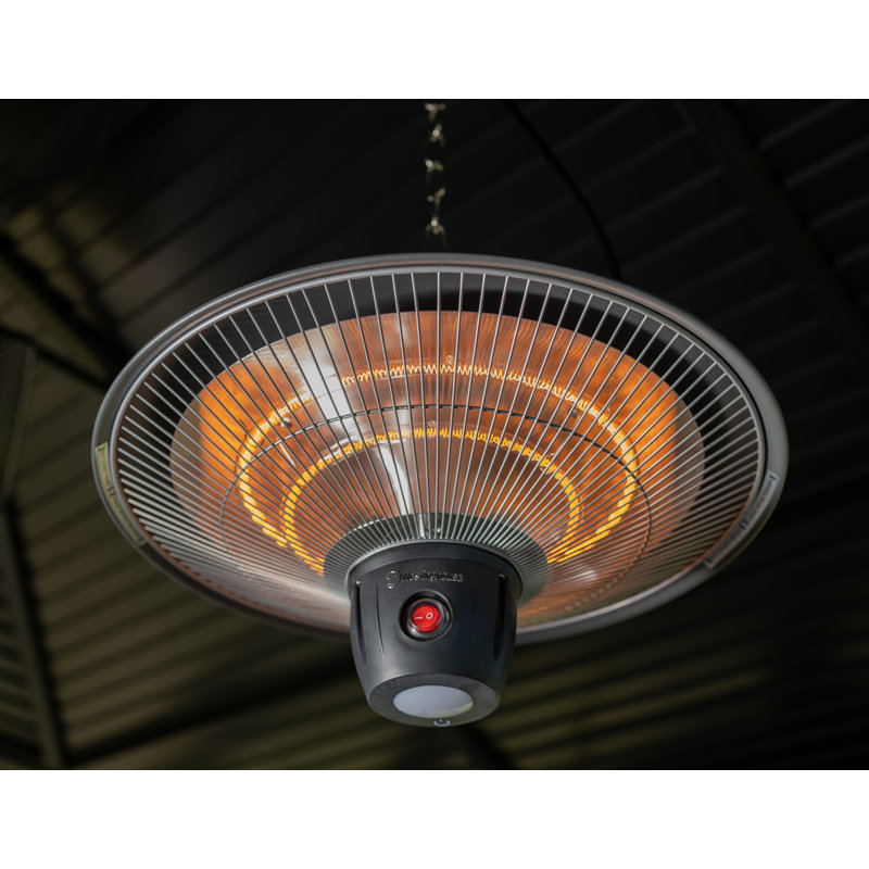 Chauffe-terrasse électrique suspendu infrarouge 1500 Watts