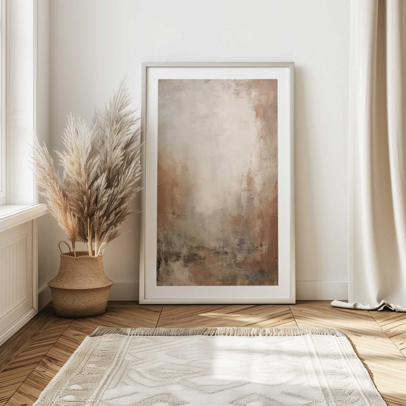 «Russet Mist D dépliant», H 11 po x l 9 po x P 1,25 po, Cadre noir satiné